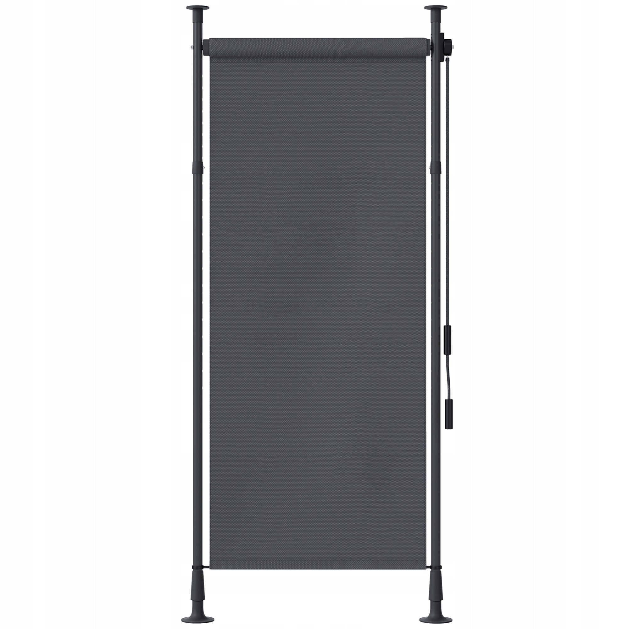 Outsunny Vertical awning sunshade, dark grey 1,2x2,2-3,1 m