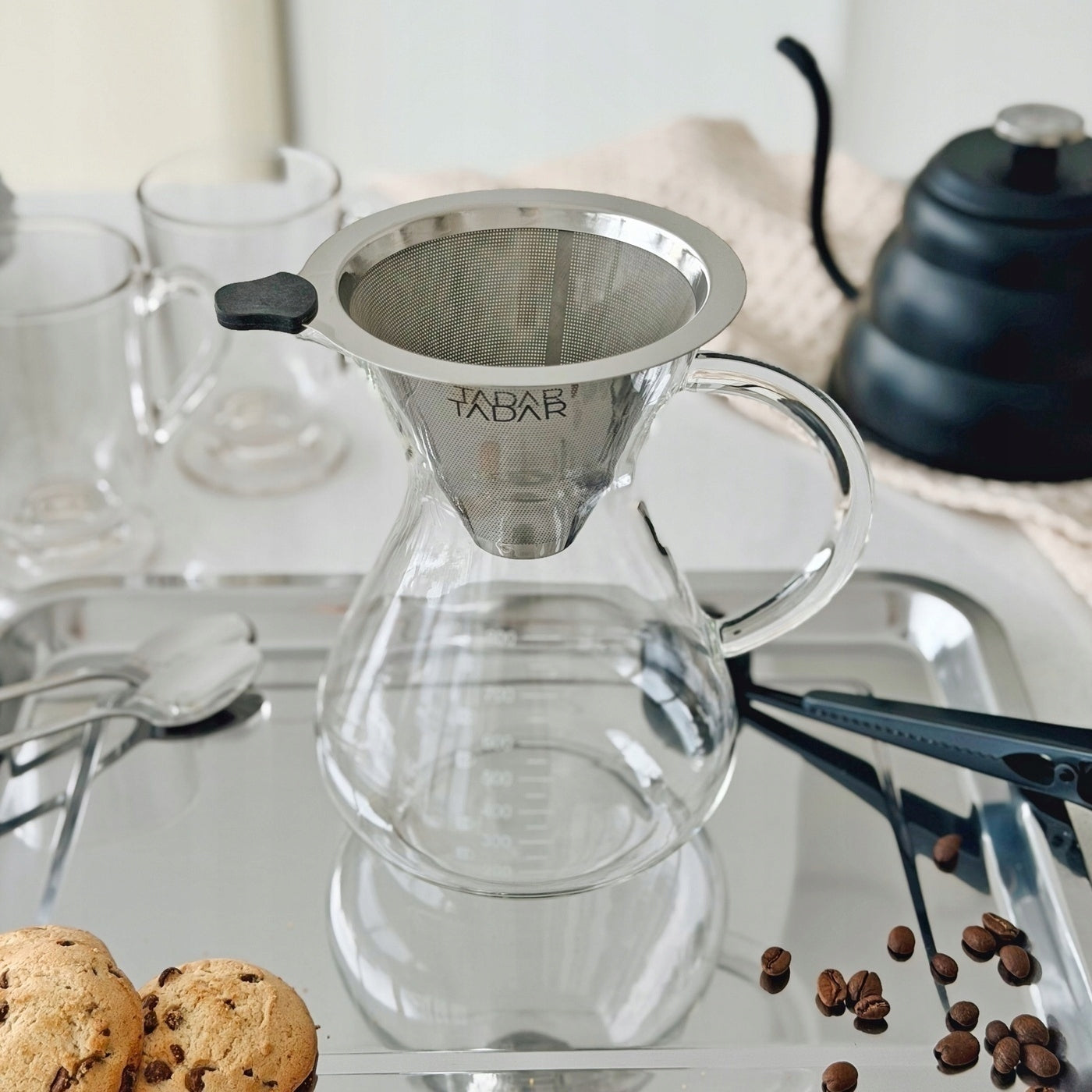Overflow brewer for coffee and tea Glass jug Tadar Freddo 800 ml Brand Tadar