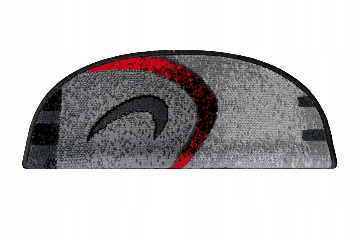 Overlays Rugs for stairs Modern Boomerang grey red 64x24x3 Packaging status original