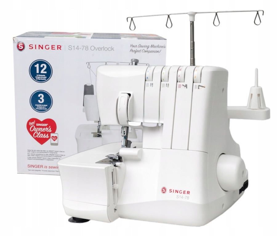 Overlock overlock 4 thread with rolling Singer 12 stitches mereżka