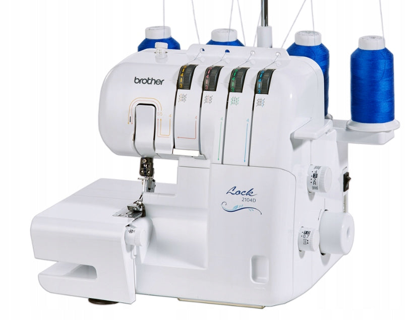 Overlock sewing machine 4-thread Brother 2104D + sewing courses