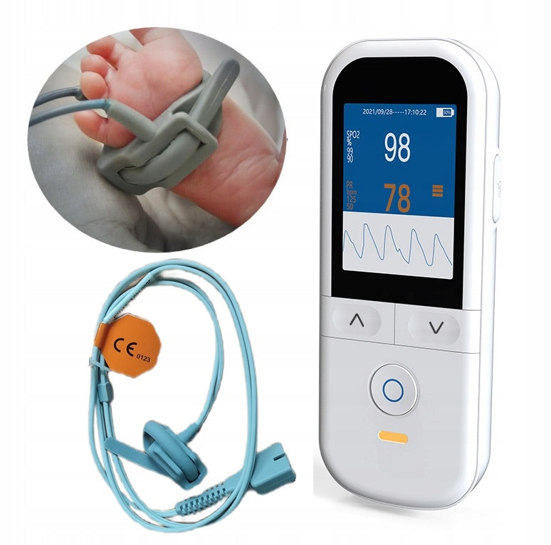 Oxygen Monitor 820A Pulse Oximeter for Infants, Newborns, Children with Band Packaging status original