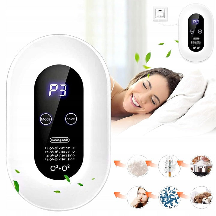 Ozone Air Purifier 5W 100mg/h For Home 40m² Odor Eliminator Packaging status original