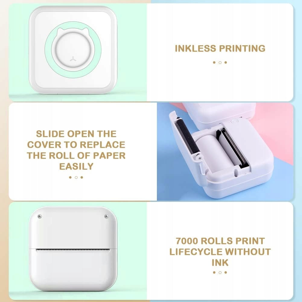 P/05 ConBlom Portable Wireless Mini Pocket Printer Without Ink Packaging status original