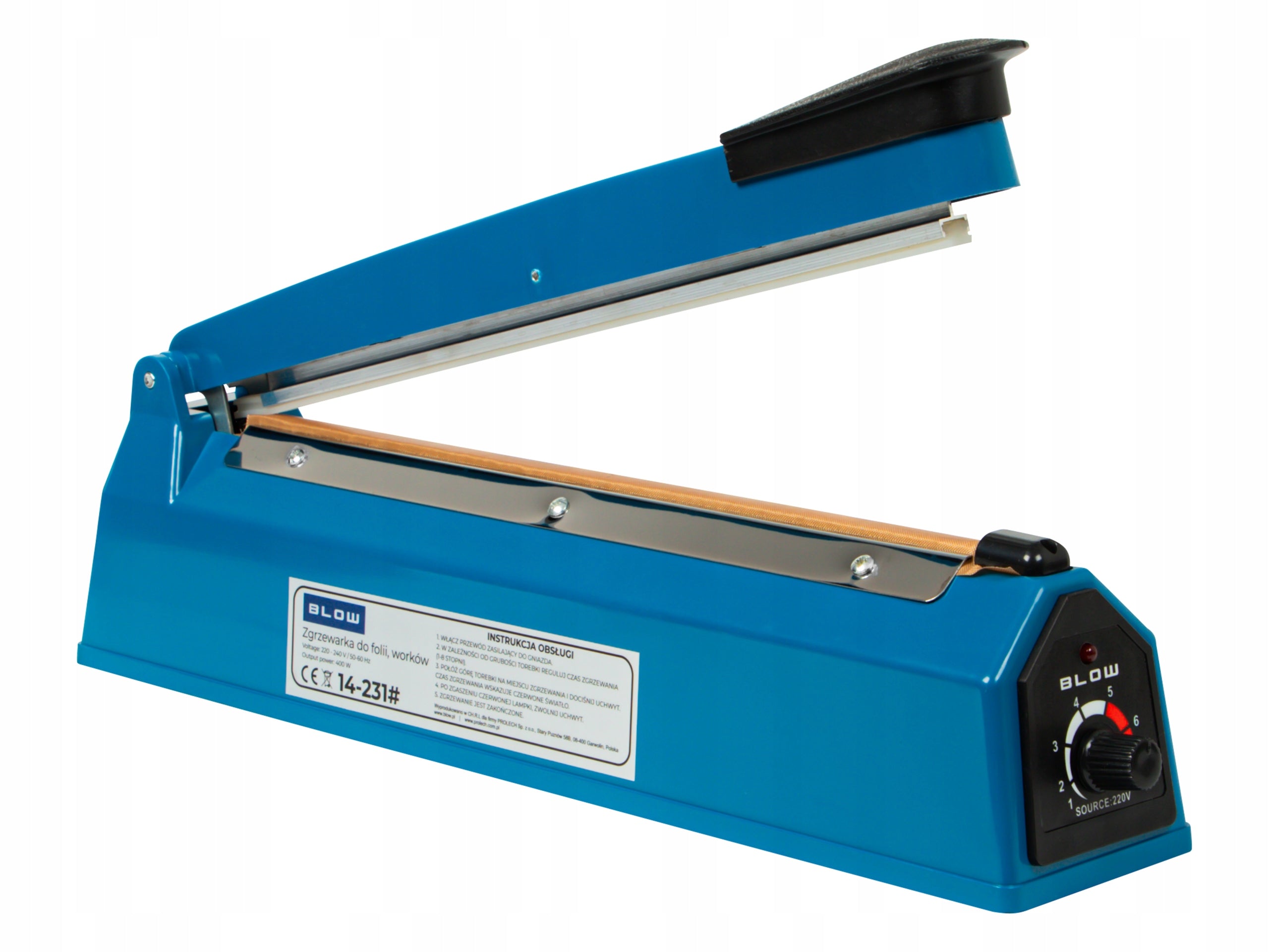 PACKING FILM WELDING MACHINE MANUAL PACKING MACHINE TIME ADJUSTMENT 400W 300MM Model Ręczna zgrzewarka