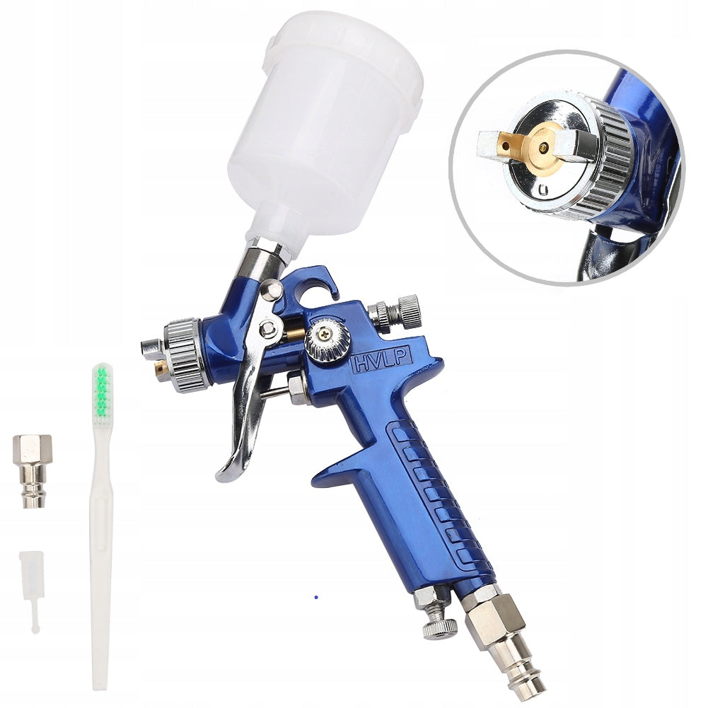 PAINT GUN SET 1.0MM NOZZLE 125ML HVLP PAINT REDUCER
