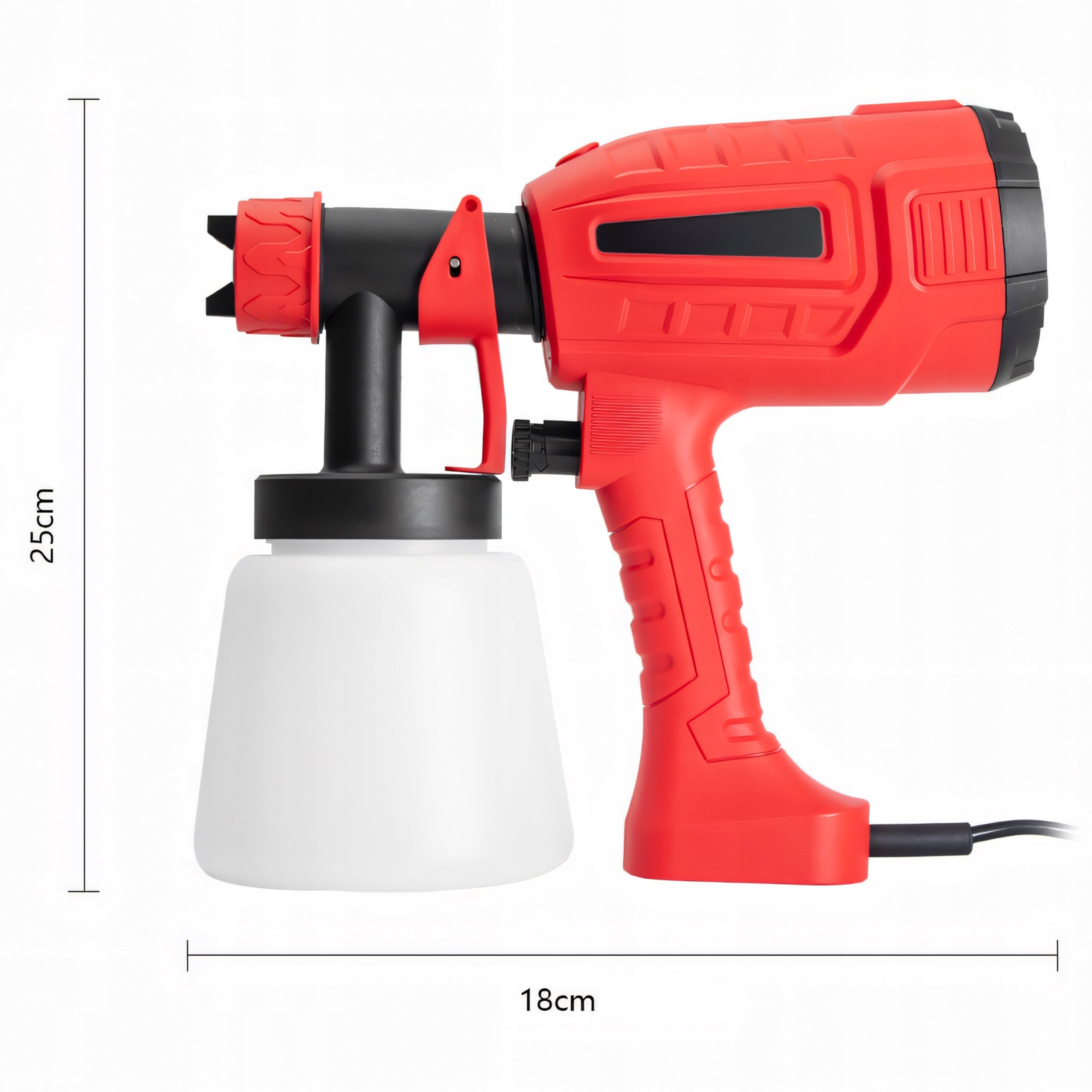 PAINT GUN SPRAY PAINT SPRAYER FOR PAINTING WALLS + NOZZLES Packaging status original