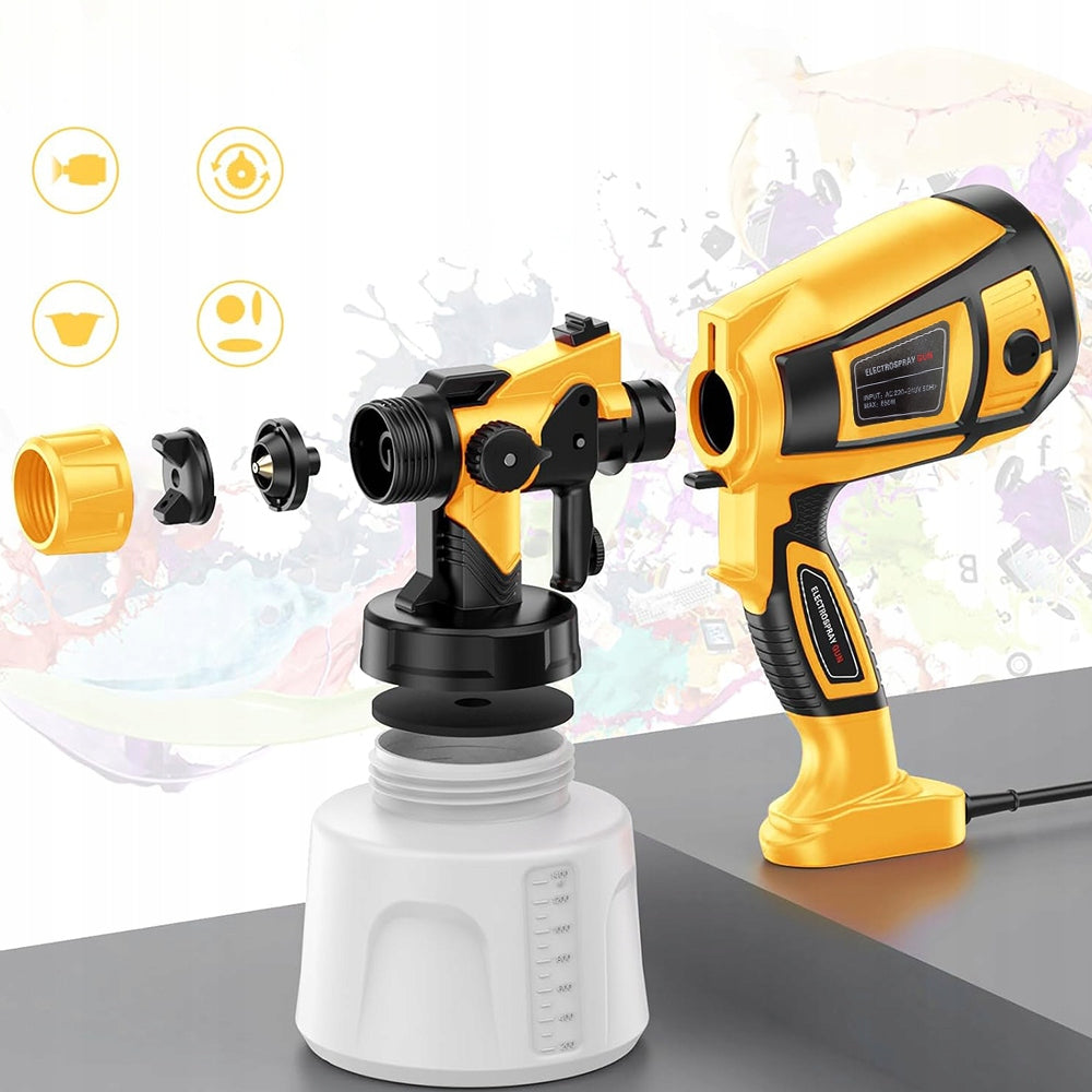PAINT SPRAY GUN FOR WALL PAINTING 1400ML Brand Bedee