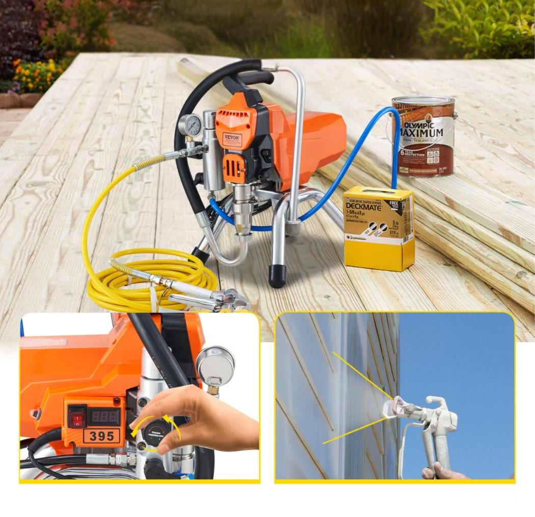 PAINT SPRAYER AIRLESS 2200W 3000PSI 2L/MIN HOSE 9M Manufacturer code model/SKU
