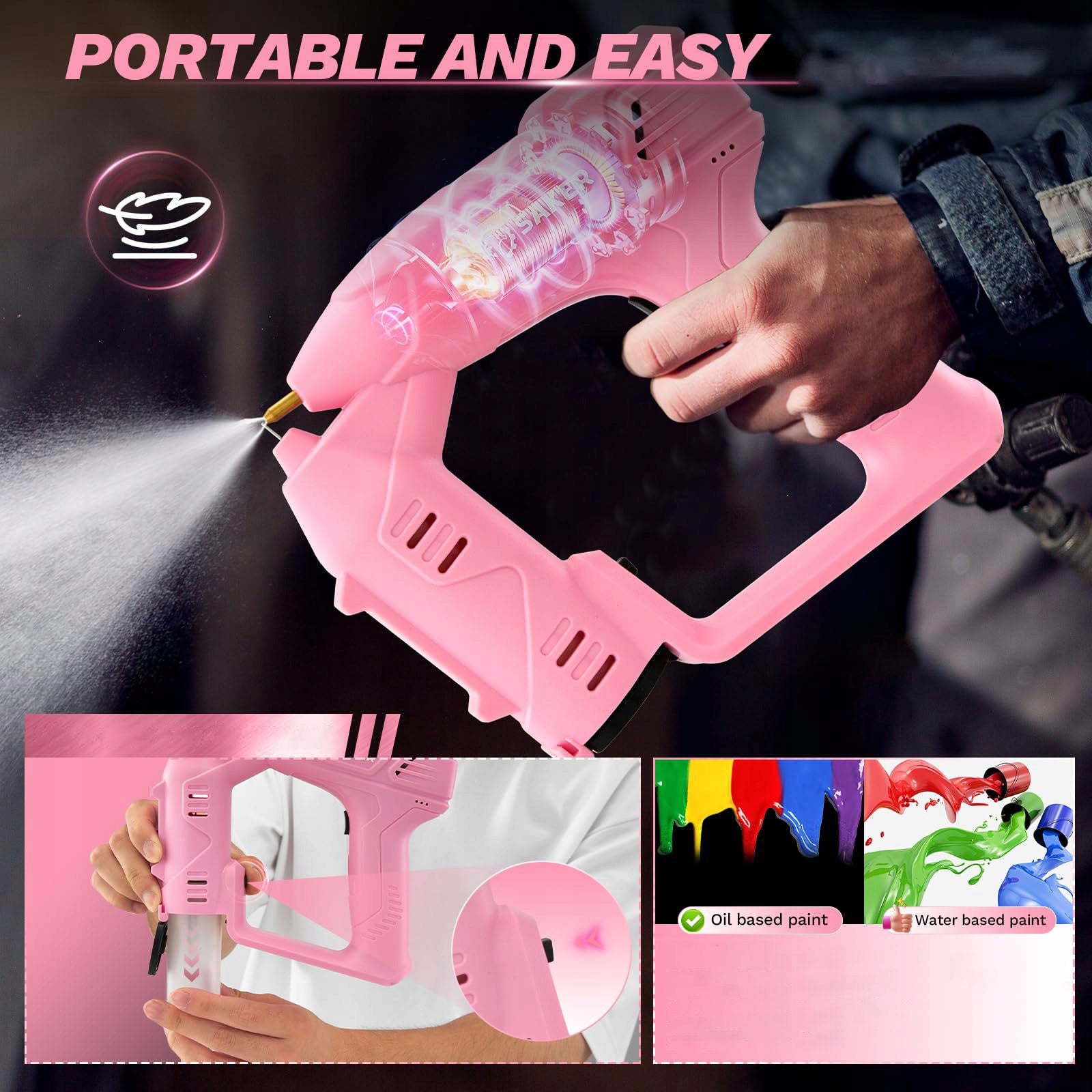 PAINT SPRAYER ELECTRIC PAINT GUN 750W 5 NOZZLES Manufacturer code 26093690-1