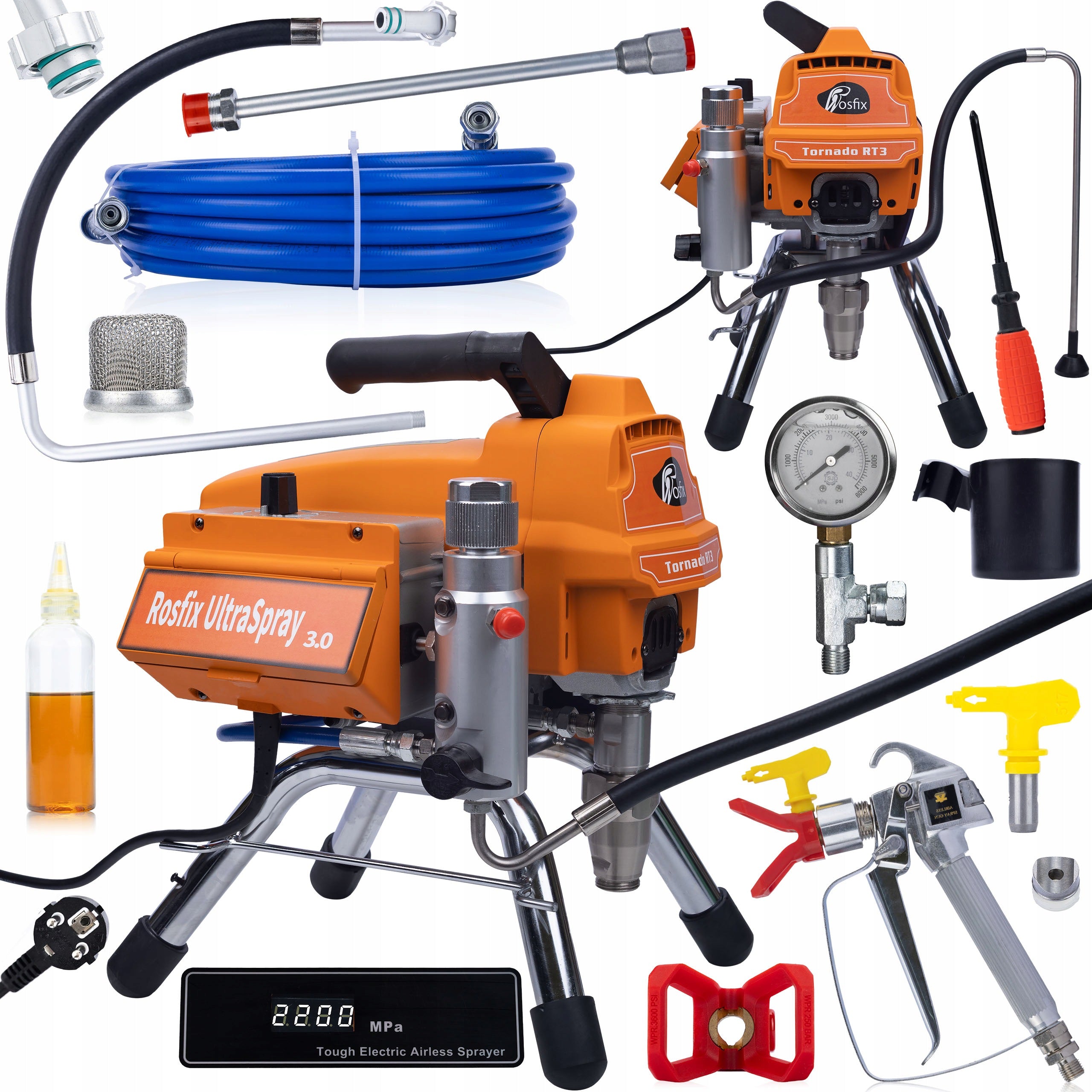PAINT SPRAYER ROSFIX RT3 ULTRASPRAY 2200W 22MPA PROFESSIONAL FOR INTERIOR