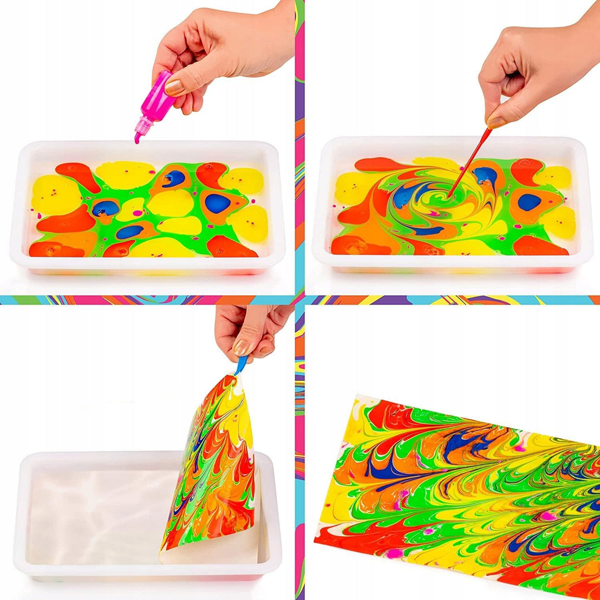 PAINTING ON WATER MAGICAL CREATIVE SET OF 6 COLORS FOR CHILDREN A5 DIY Manufacturer code Malowanie na wodzie 6 KOLORÓW DLA DZIECI DIY