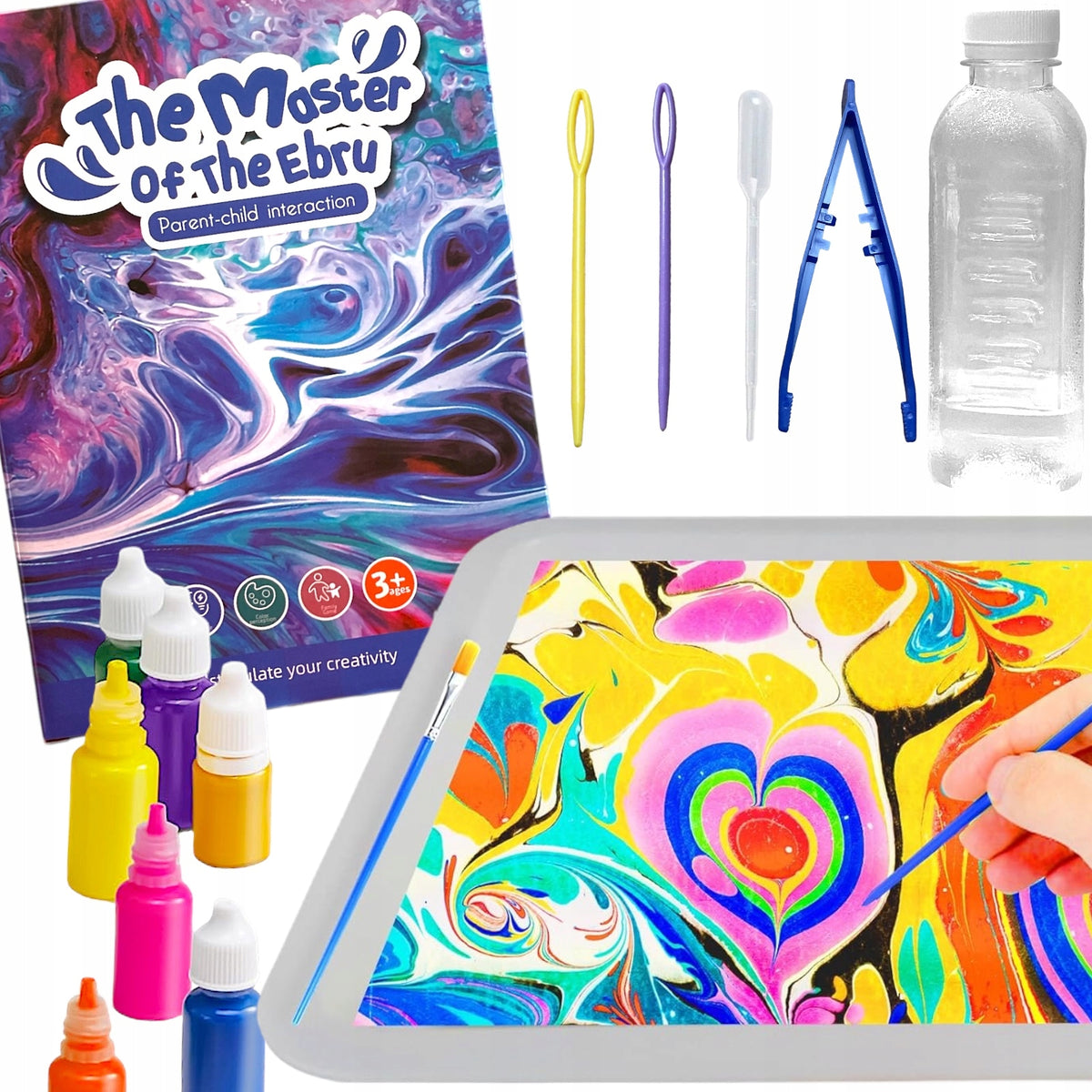 PAINTING ON WATER MAGICAL CREATIVE SET OF 6 COLORS FOR CHILDREN A5 DIY