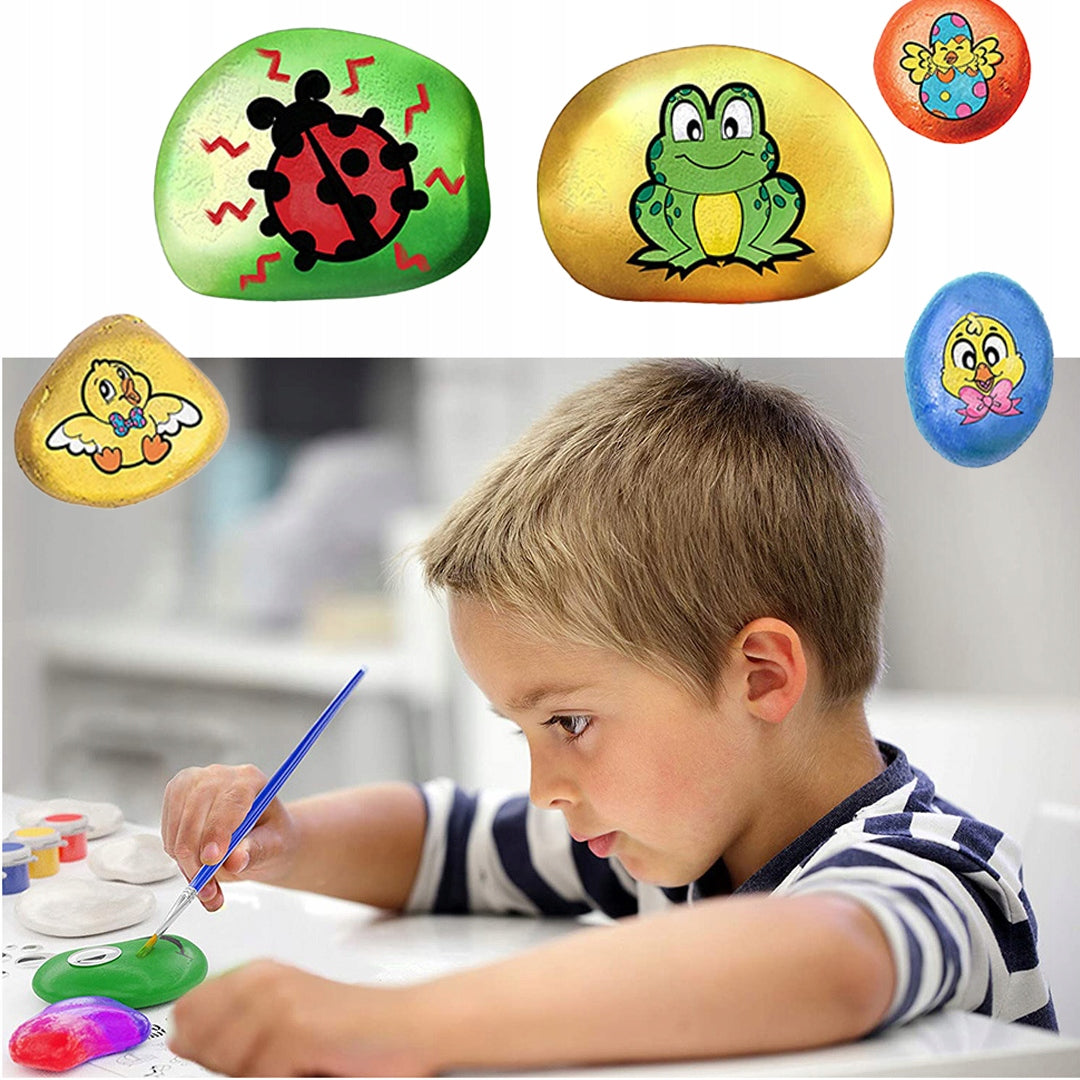 PAINTING STONES SET CREATIVE GLOW-IN-THE-DARK DIY GIFT Manufacturer code 007601