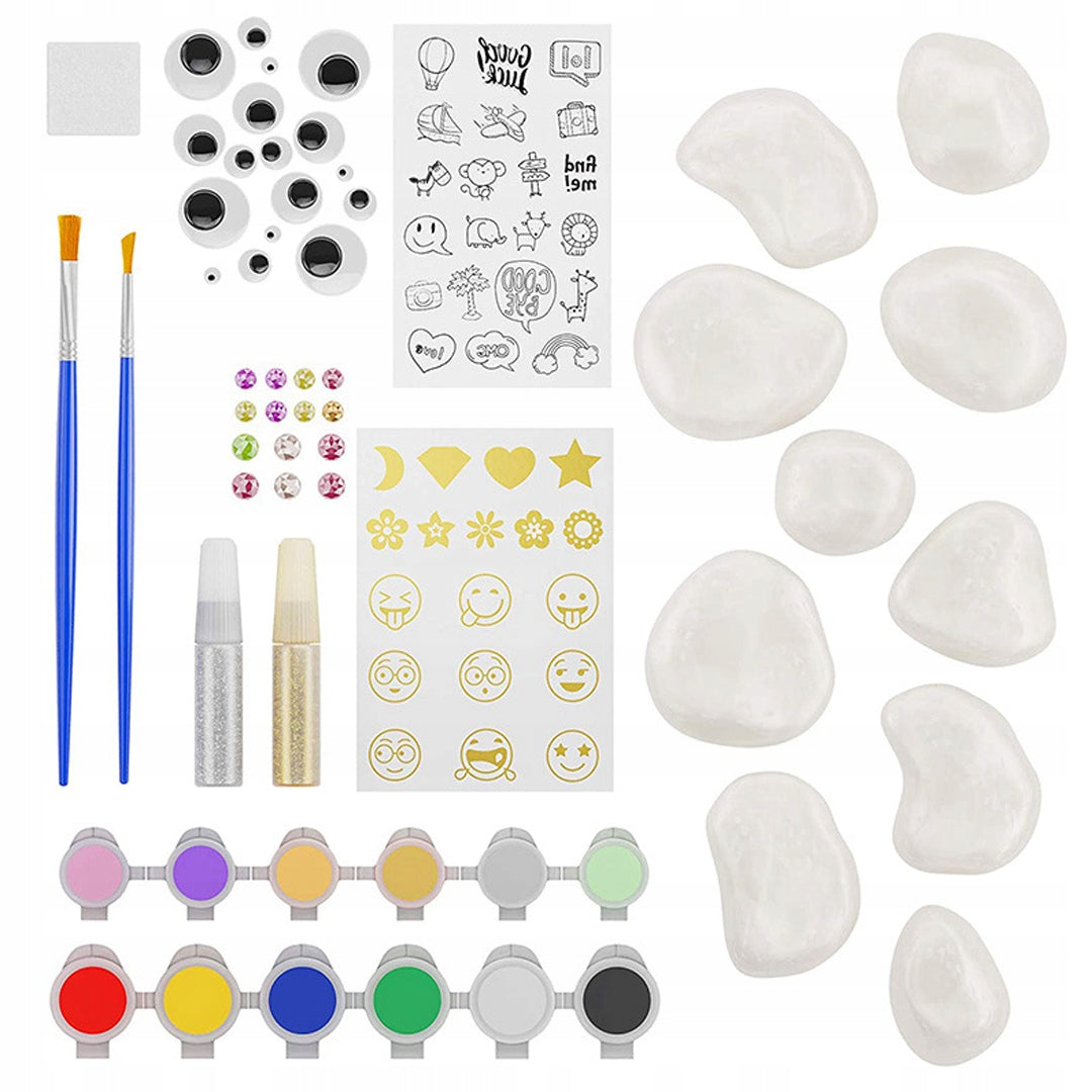 PAINTING STONES SET CREATIVE GLOW-IN-THE-DARK DIY GIFT Packaging status original