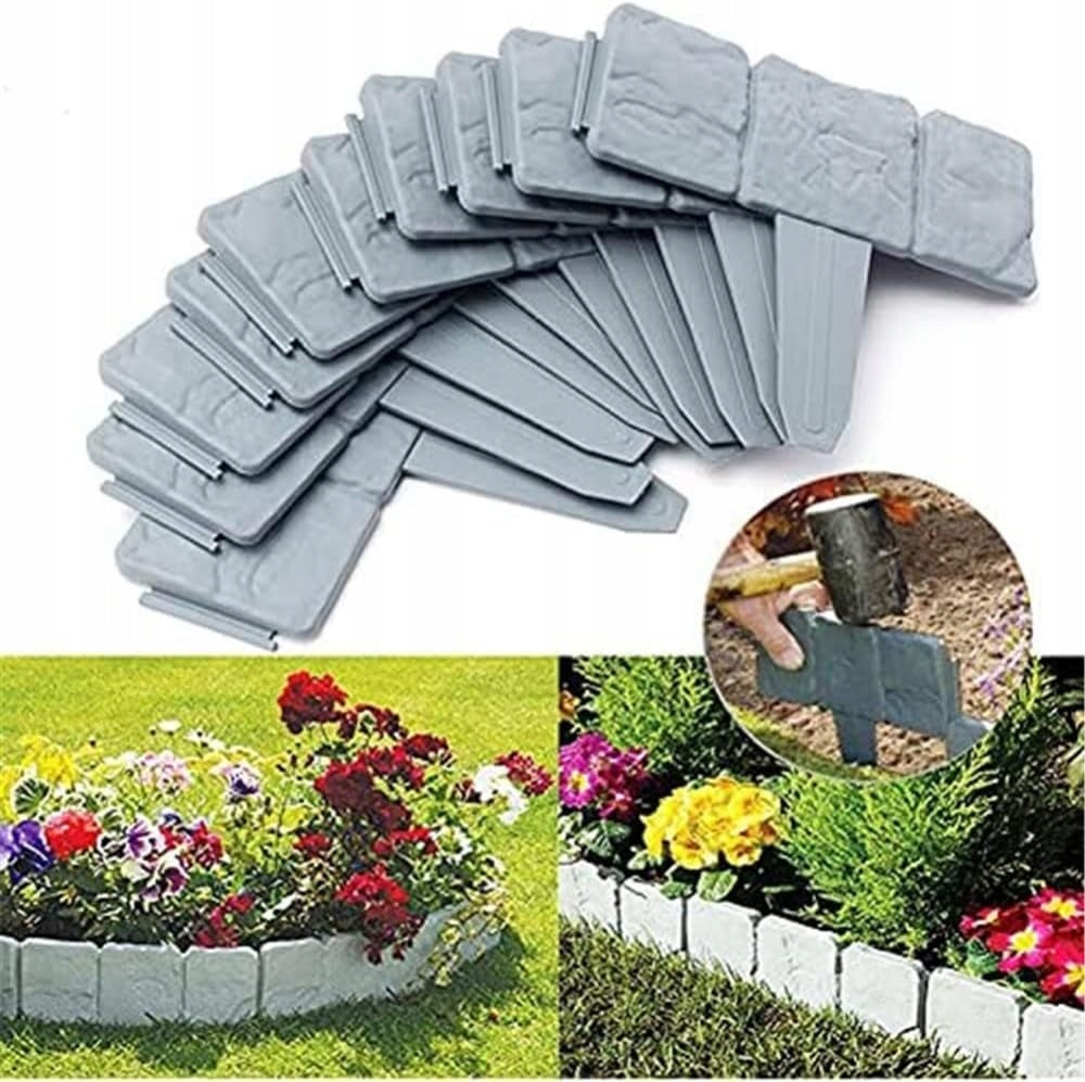 PALISADE LAWN EDGING IN GREY LENGTH 10 METERS 40 pcs Packaging status original
