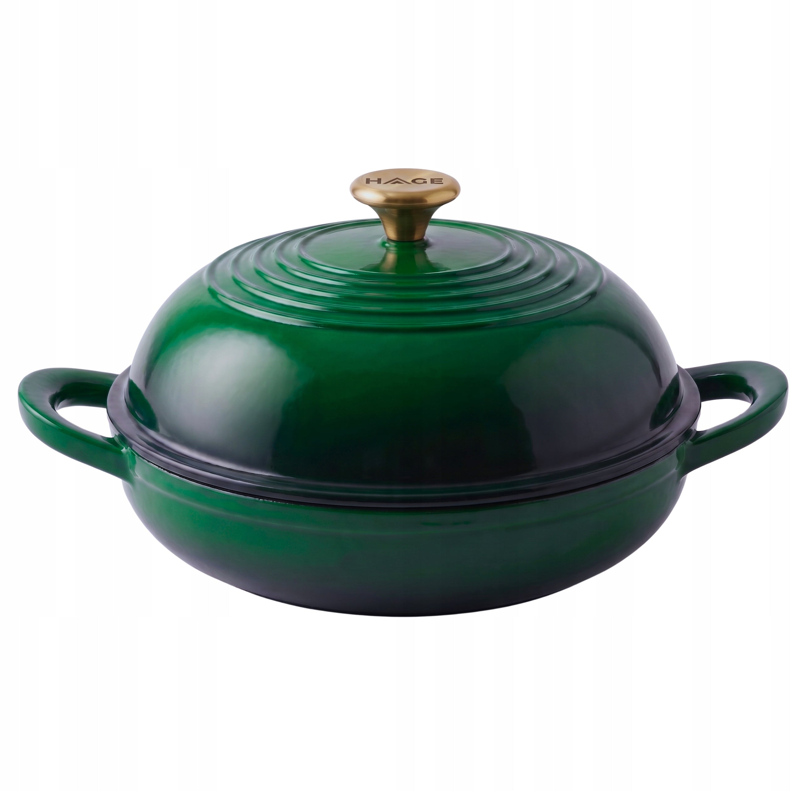 PAN BAKING POT CAST IRON BREAD 26CM GAS OVEN GREEN Packaging status original