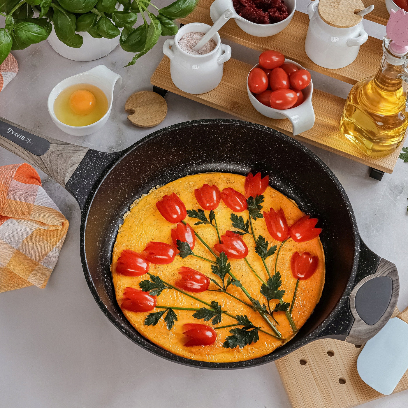 PAN Deep INDUCTION Marble LID Starke Pro Embossed 28 x 7,5 Packaging status original