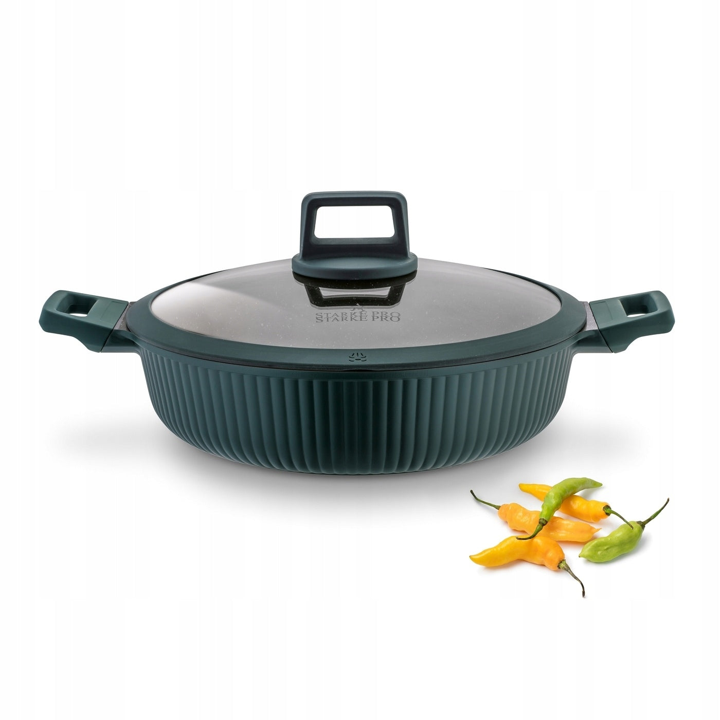 PAN INDUCTION Marble with Short Handles Starke Pro Eridan 28 cm