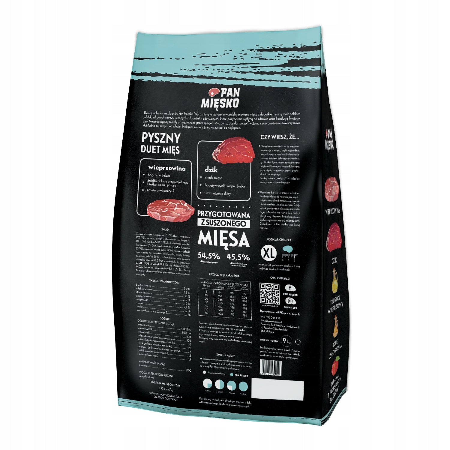 PAN MIĘSKO Pork with Wild 3kg Crisps XL Manufacturer code E113