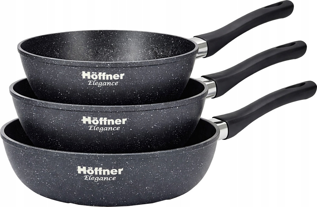 PAN SET 22/24/28 cm NON-STICK PANS INDUCTION / GAS SET Manufacturer code KOMPLET PATELNI INDUKCJA NA GAZ Ø 22/24/28 cm