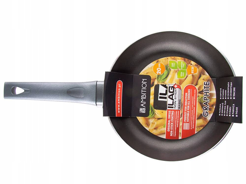 PAN SET AMBITION GRAPHITE 20 +28 CM ILAG non-stick Manufacturer code AMBGR4