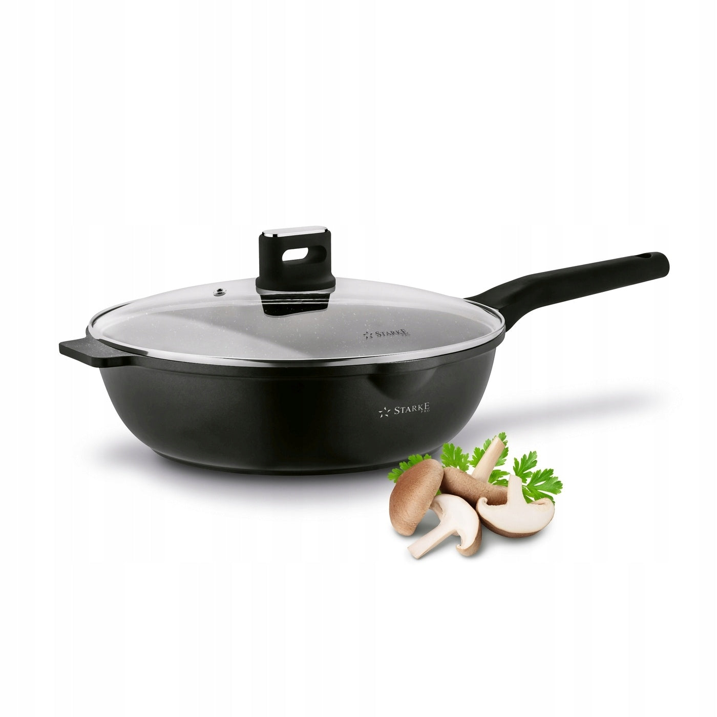 PAN WOK Induction LID LARGE Deep Solid Starke Pro Yasai 30 cm