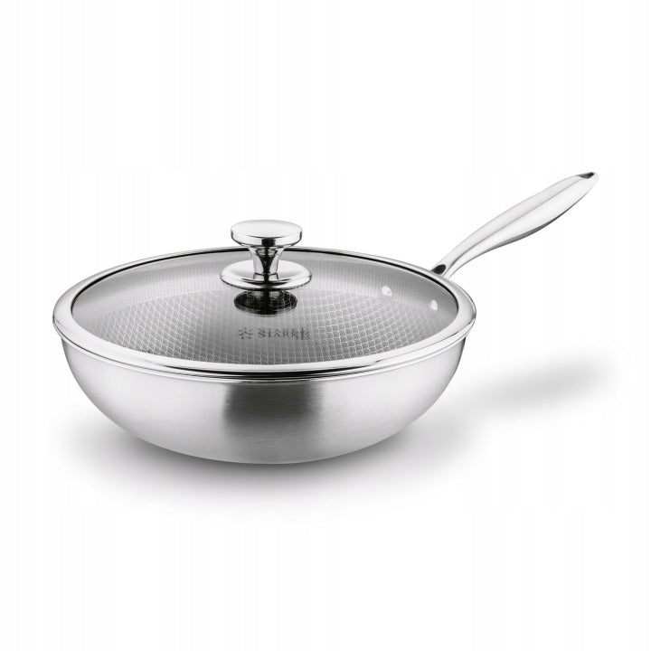 PAN WOK Induction LID LARGE STEEL Starke Pro Linesta Steel 30x9cm Manufacturer code 5903313430975