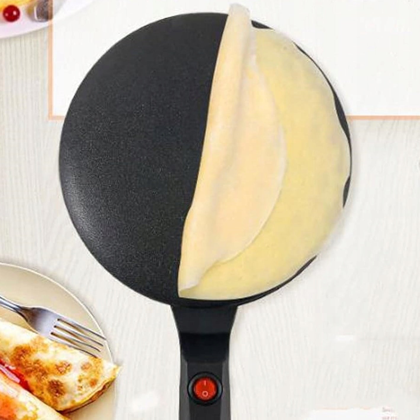 PANCAKE MAKER ELECTRIC FRYING PAN BLACK 20CM 700W Brand no brand