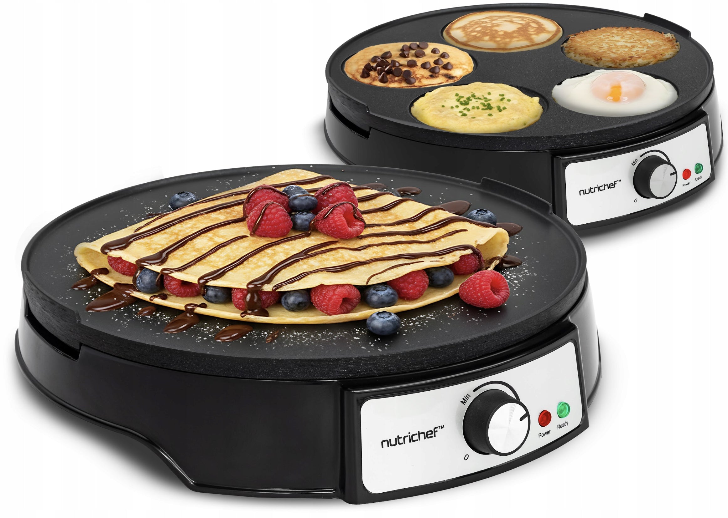PANCAKE MAKER STRONG 30CM WIDE CREPES FAST HEATING XXL