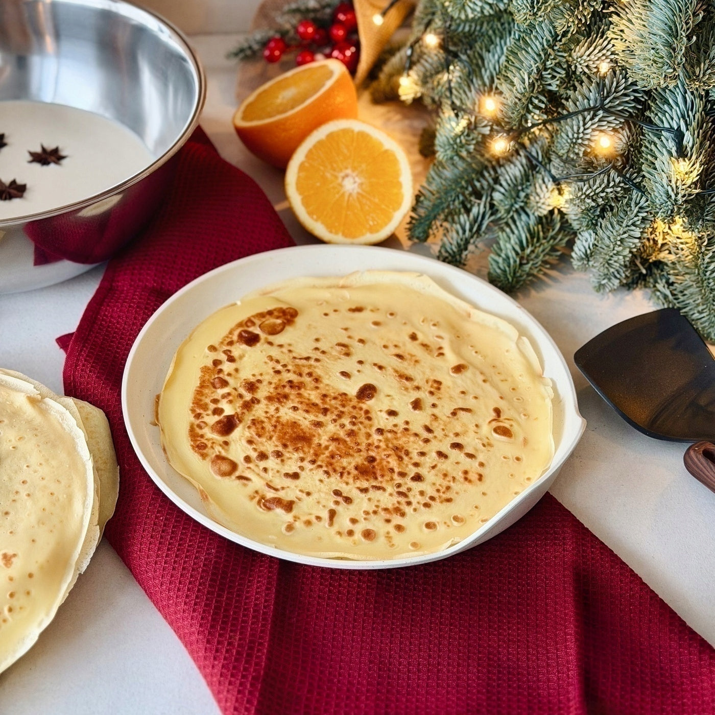 PANCAKE PAN INDUCTION WITHOUT HANDLE Starke Pro Compacti Cream 26 cm Brand Starke Pro
