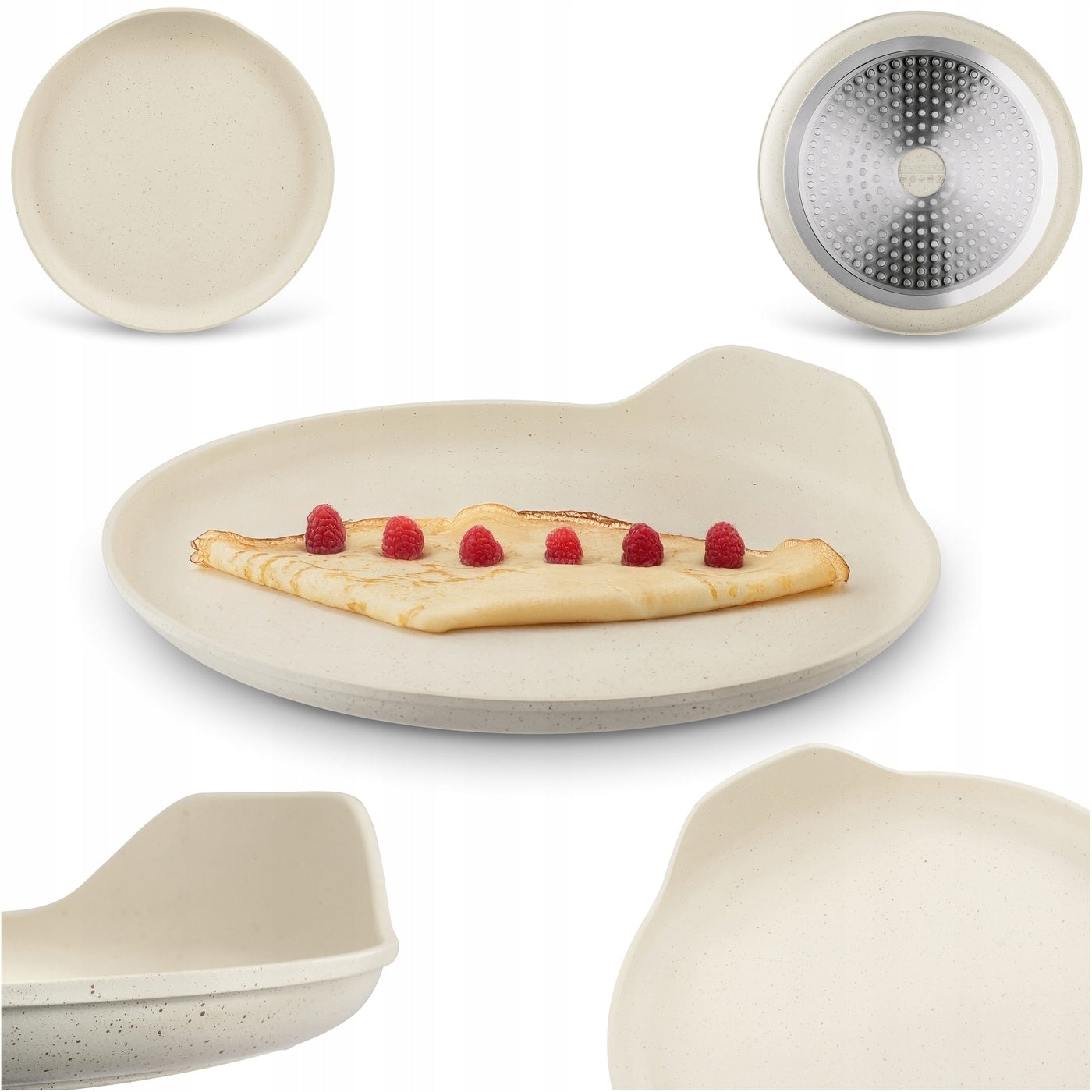 PANCAKE PAN INDUCTION WITHOUT HANDLE Starke Pro Compacti Cream 26 cm