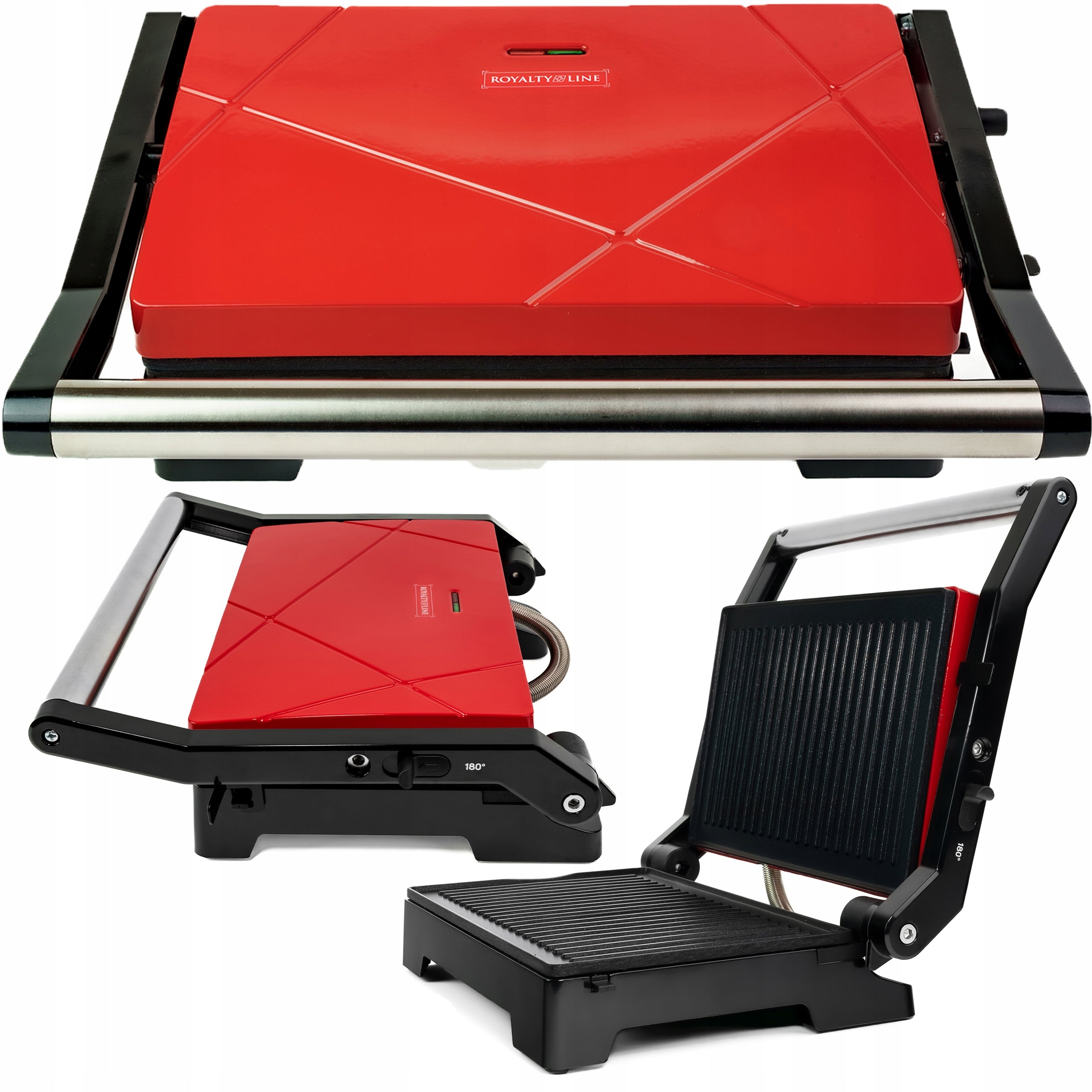 PANINI SANDWICH TOASTER FOLDING GRILL 2in1 NON-STICK Large XXL