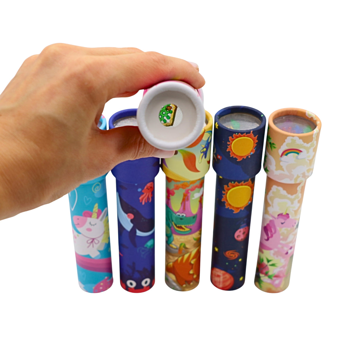 PAPER KALEIDOSCOPE for children SCOPE TOY 6 designs MIX HIT Packaging status original