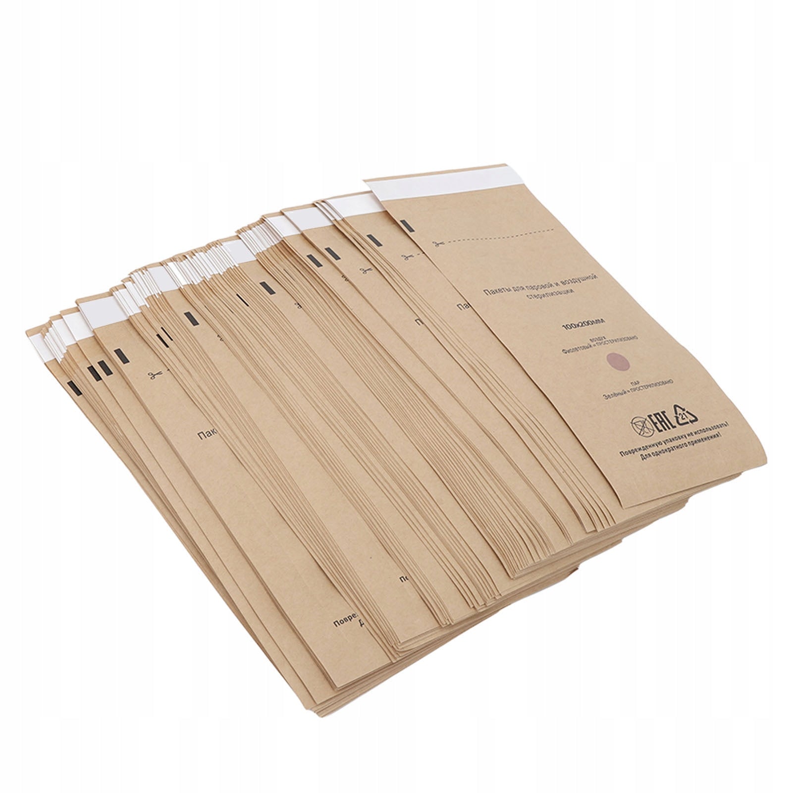 PAPER TOOL STERILIZATION BAGS 100 PCS SIZE 100 x 200 mm