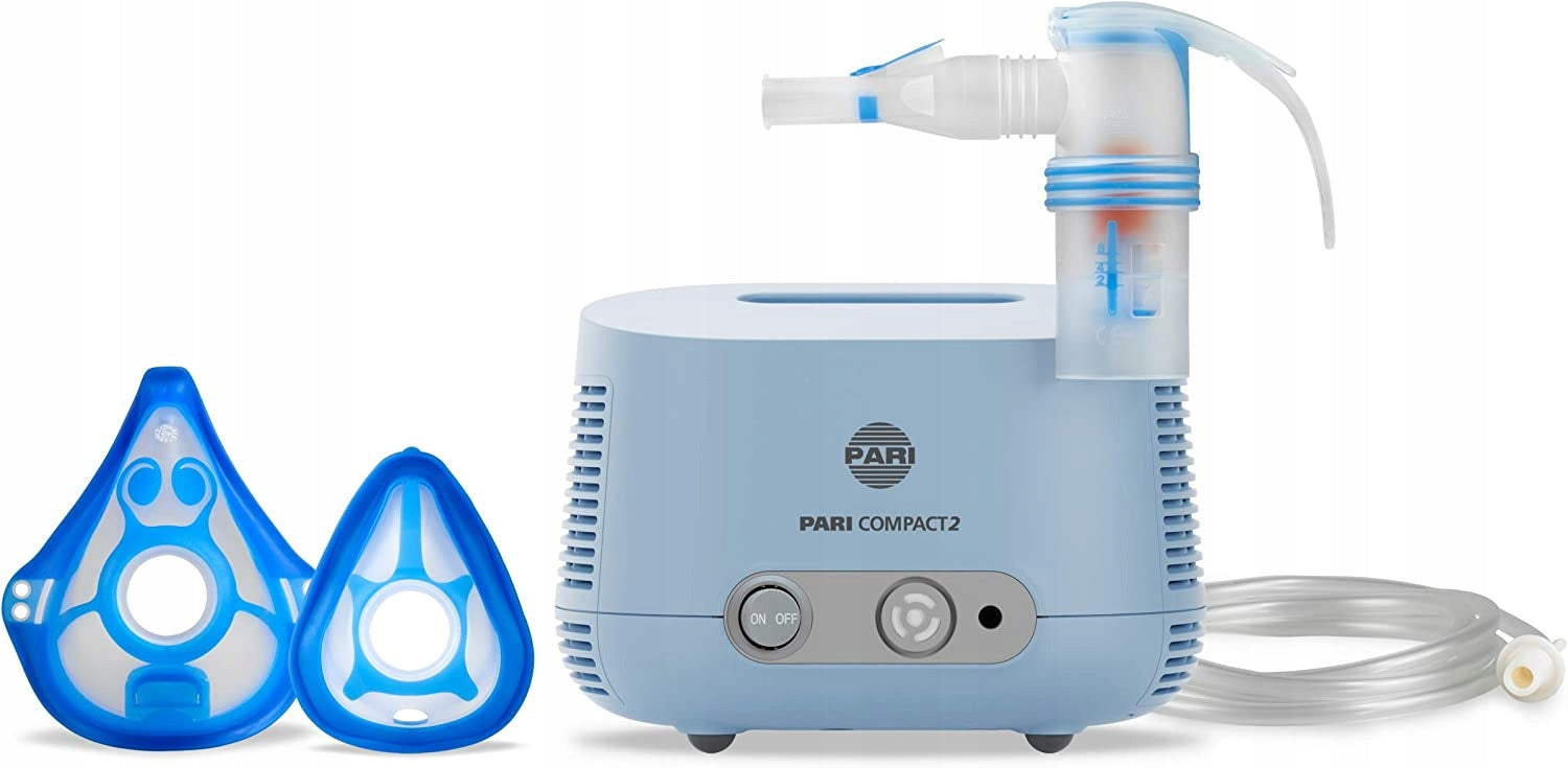PARI COMPACT2 pneumatic inhaler for adults and children 2 masks