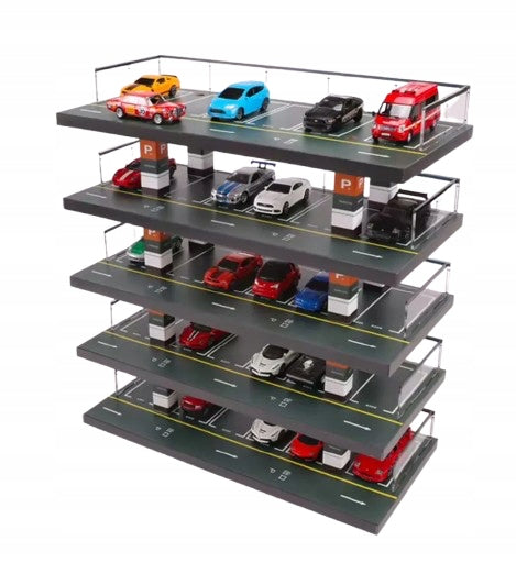 PARKING DIORAMA PARKING DISPLAY CASE FOR MODEL CARS 5 FLOORS