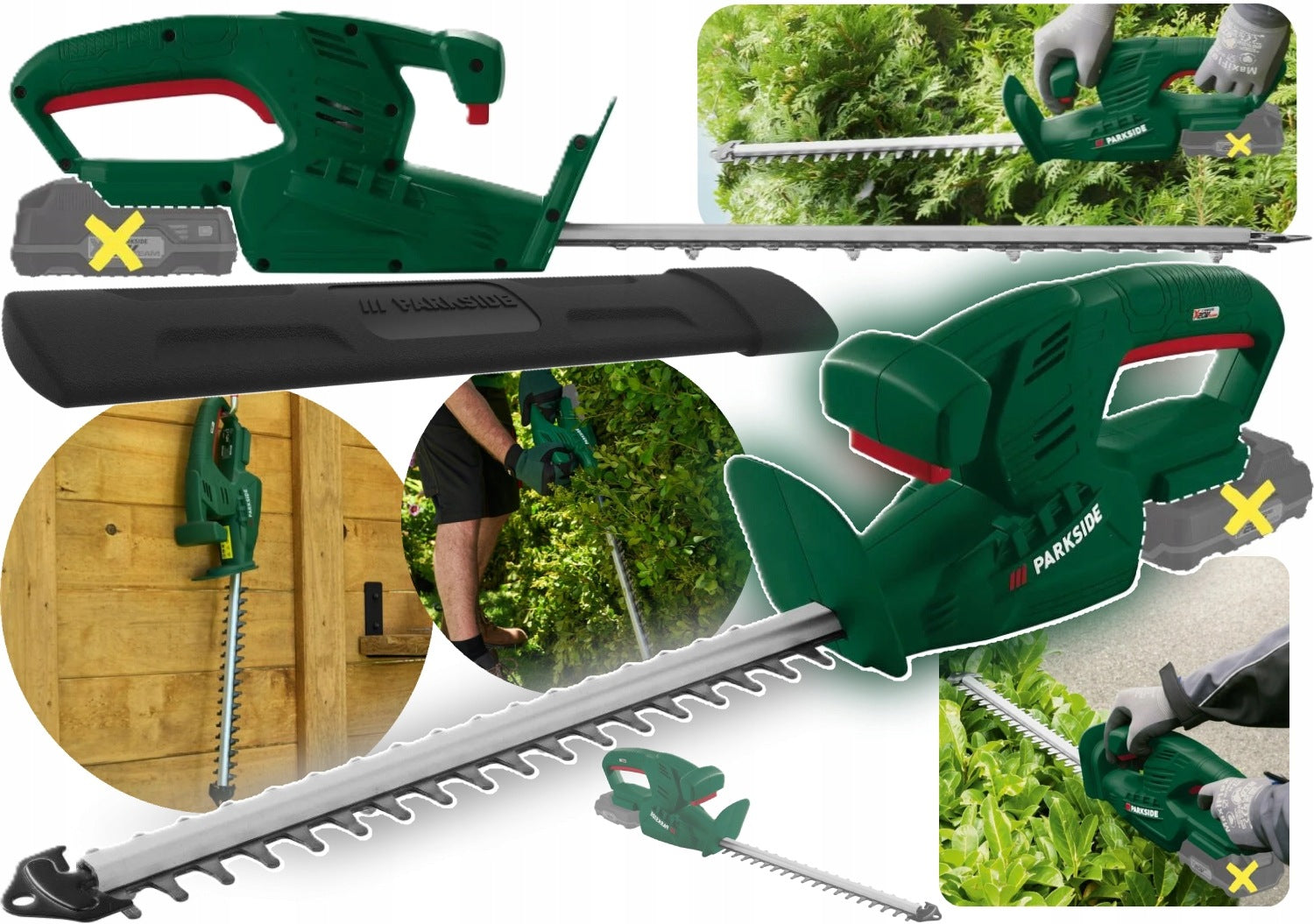PARKSIDE Cordless Hedge Trimmer PAHS 35 A1 BLADE 35 CM, 20 V