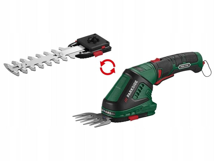 PARKSIDE ELECTRIC 2IN1 CORDLESS HEDGE TRIMMER FOR SHRUB GRASS Power supply electric from mains