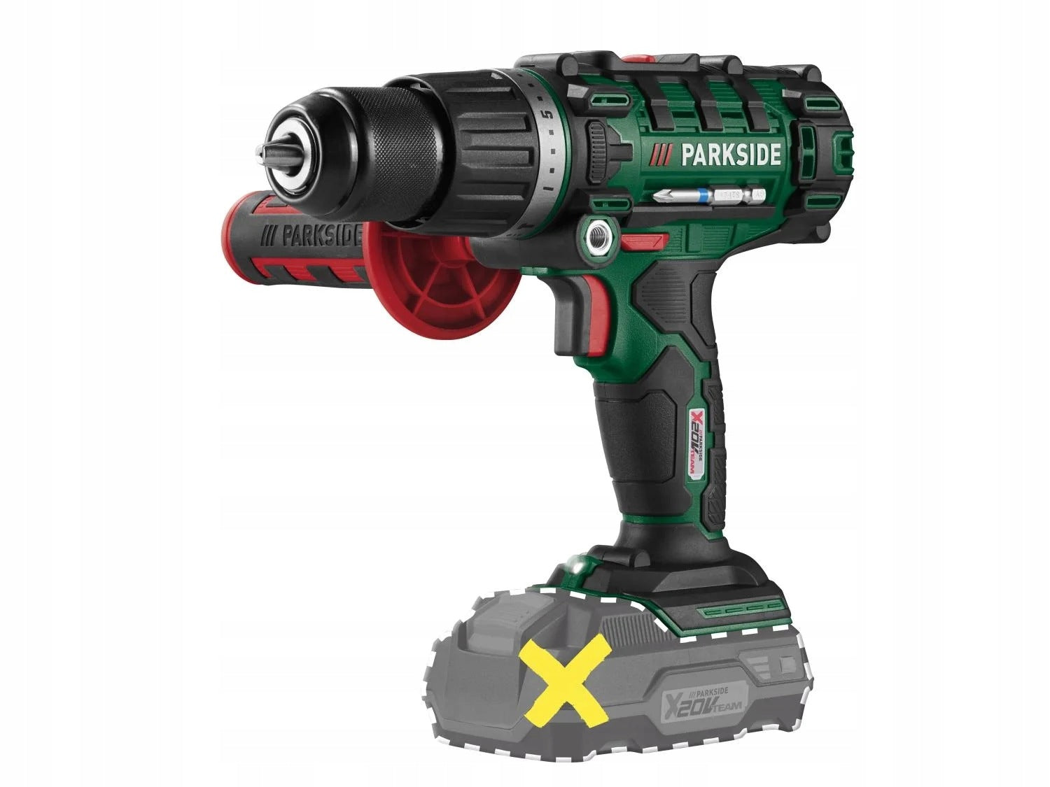 PARKSIDE PSBSA 20-Li E4 Cordless Impact Drill + BITS Manufacturer code PSBSA 20-Li E4