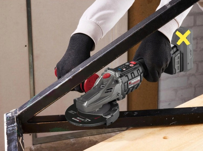 PARKSIDE aku angle grinder 125mm 20V in case PPWSA 20 Li A1 Number of batteries brak akumulatora