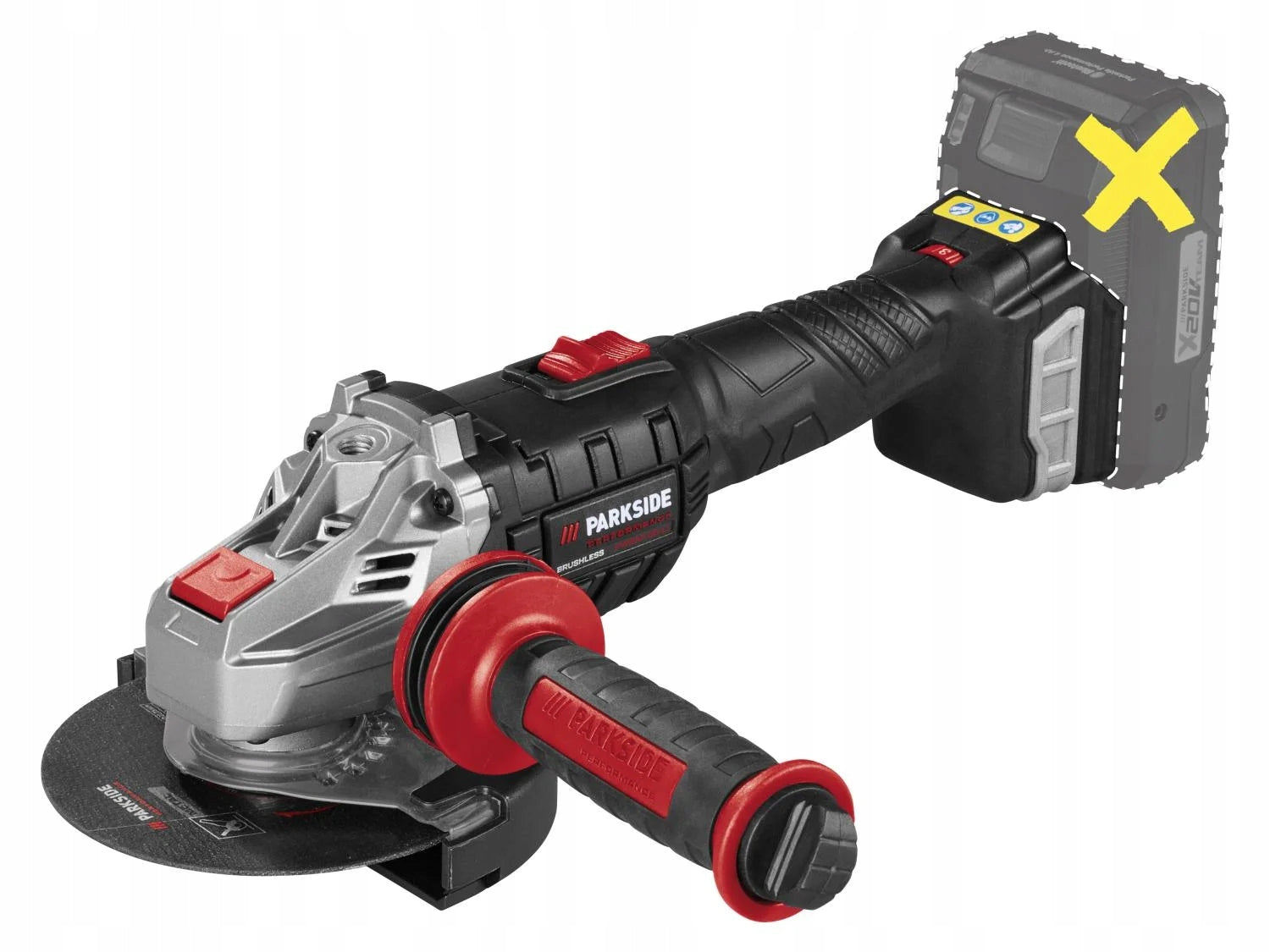 PARKSIDE aku angle grinder X20V in case PPWSA 20 Li A1 cordless Packaging status original