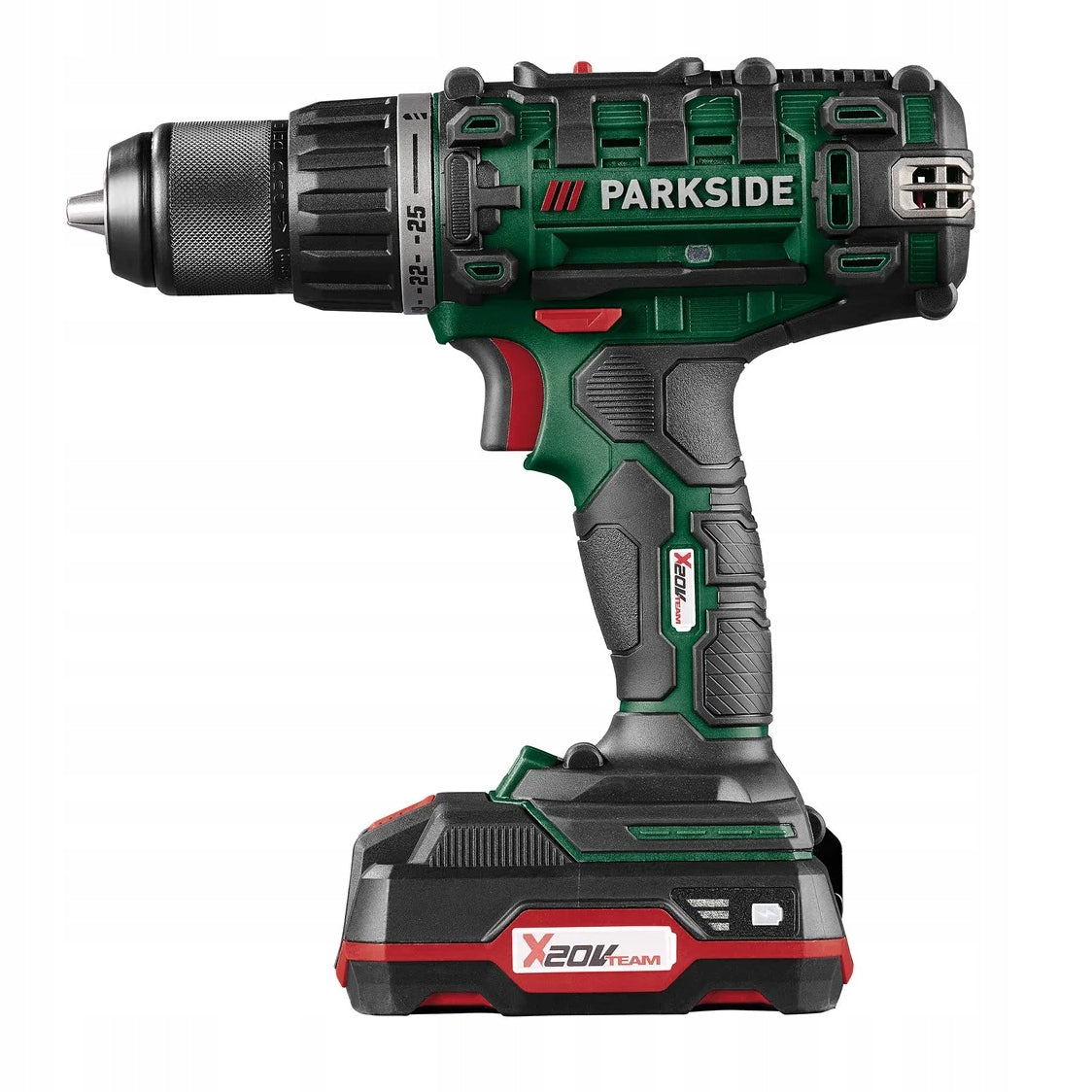 PARKSIDE screwdriver latest PABS 20-Li + battery 2ah + 73x accessories Packaging status original