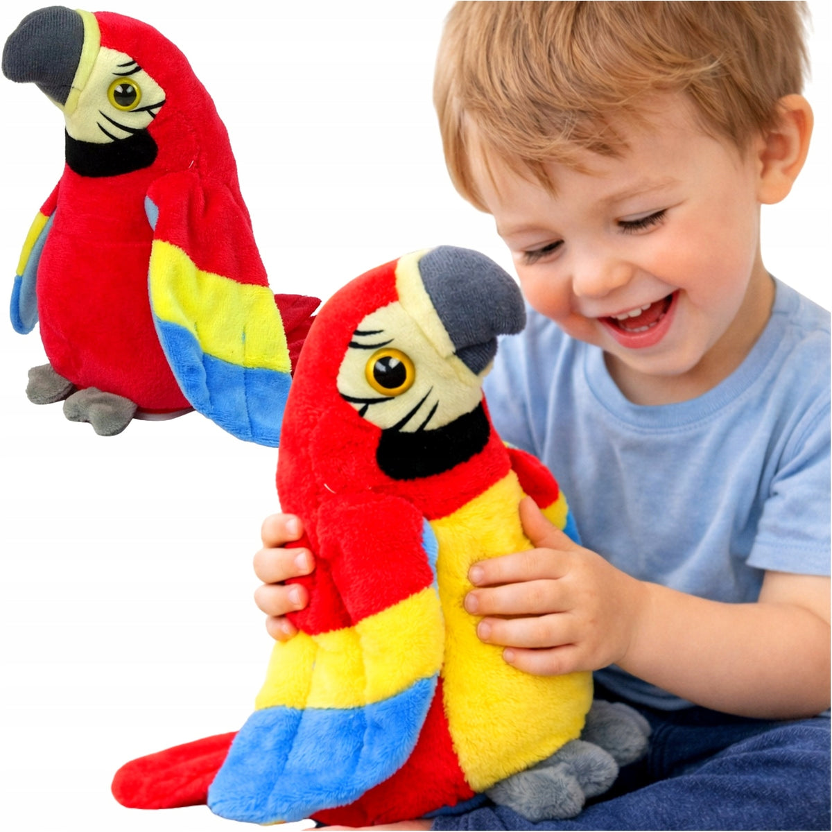 PARROT TALKING REPEATING DANCE SAYS REPEAT PLUSH TOY MOCKINGBIRD Packaging status original