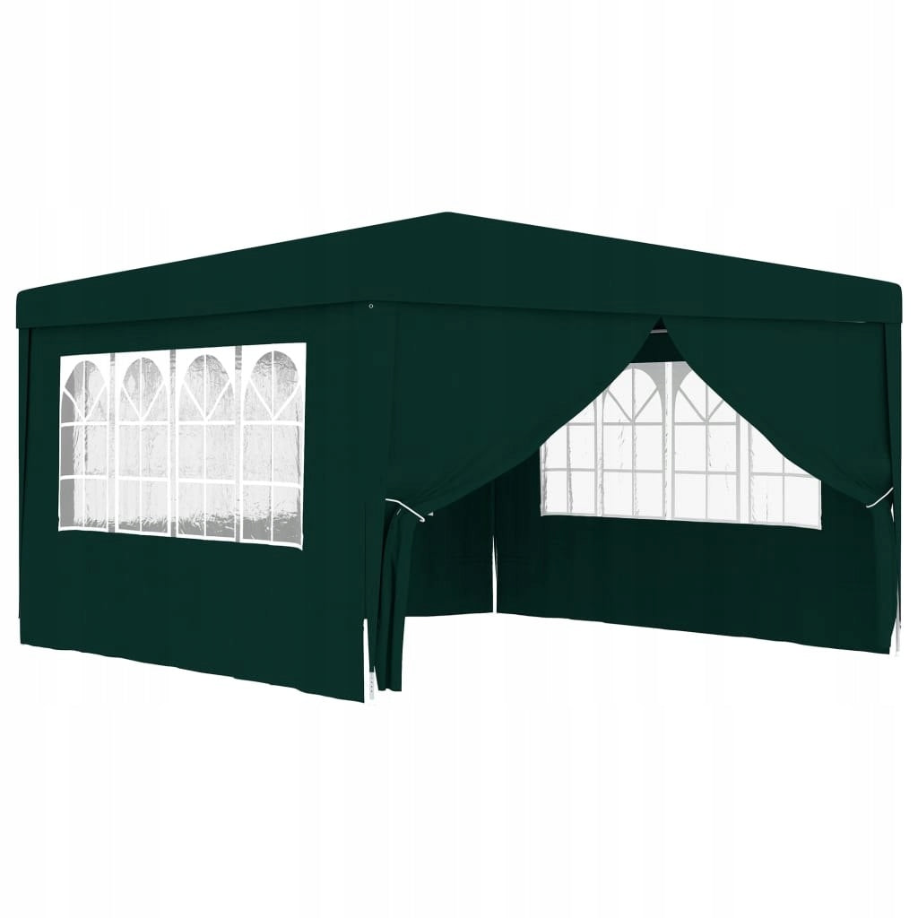 PARTY TENT WITH WALLS 4X4M GREEN 90G/M² Packaging status original