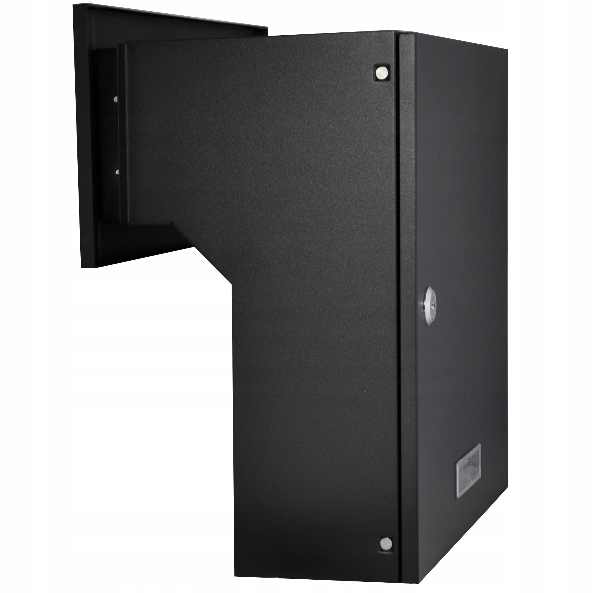 PASS-THROUGH LETTER BOX C4 LARGE, matt black + 3 keys Box type slot