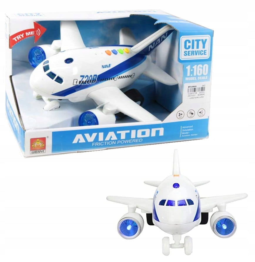 PASSENGER AIRCRAFT LARGE INTERACTIVE LIGHTS SOUNDS Kid's age 3+ years