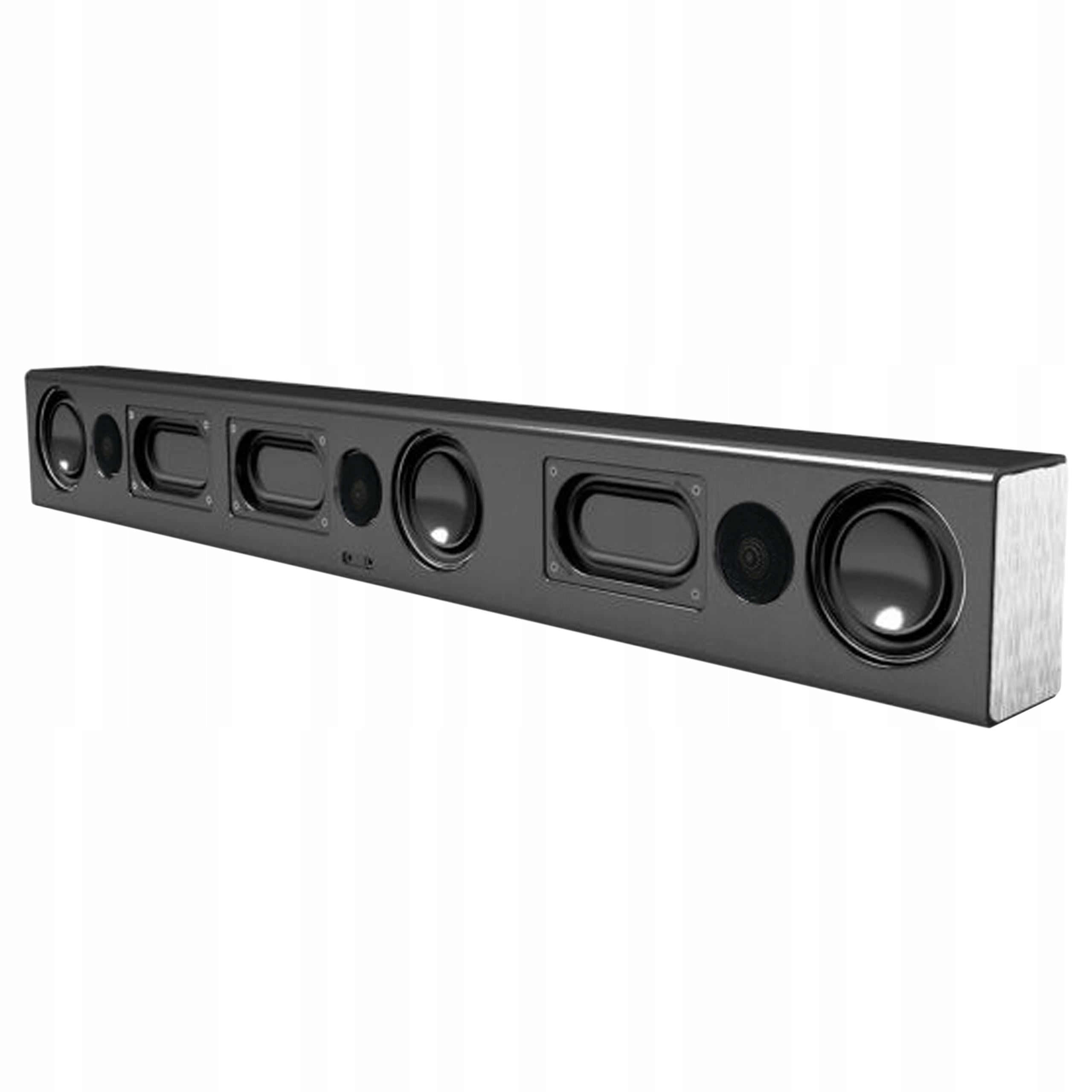 PASSIVE SOUNDBAR 3.0 WALL MOUNTED TV MONITOR AUDIO SB-2 40W BLACK Batteries included no