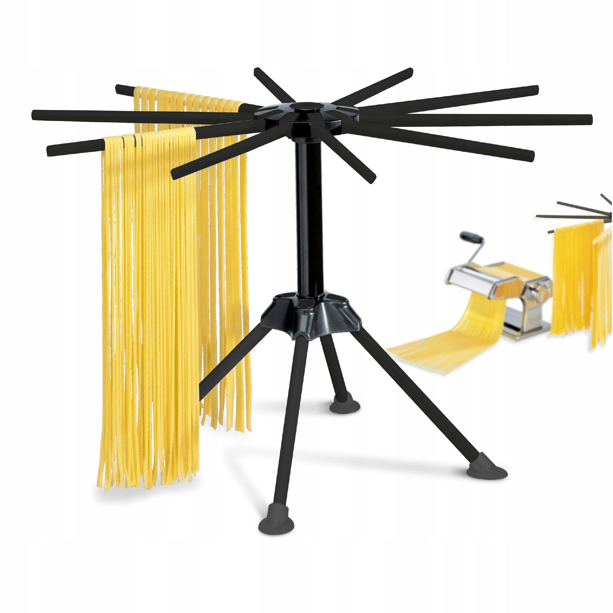 PASTA DRYER 10-ARM FOLDABLE STAND HANGER Packaging status original