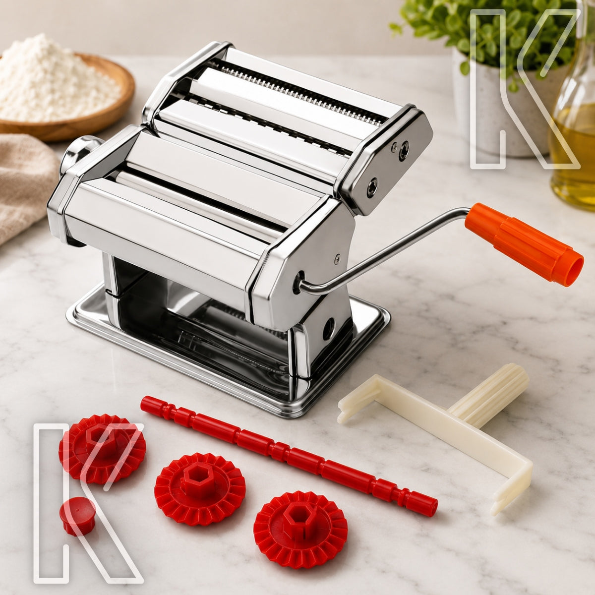 PASTA MACHINE 3IN1 DUMPLING DOUGH ROLLING MACHINE Packaging status original
